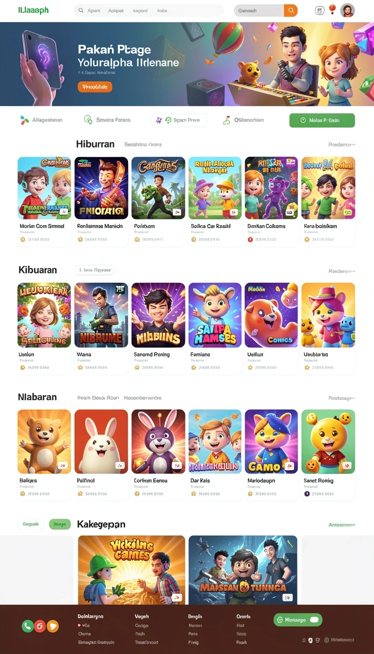 Beragam pilihan permainan menarik dalam aplikasi Download rajaakurat APK untuk Android.
